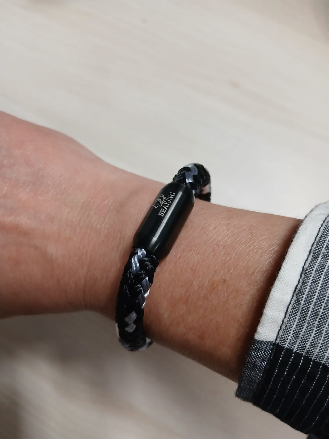 Customer photo review of Segeltau Armband Herren Zorro 8mm Magnetverschluss
