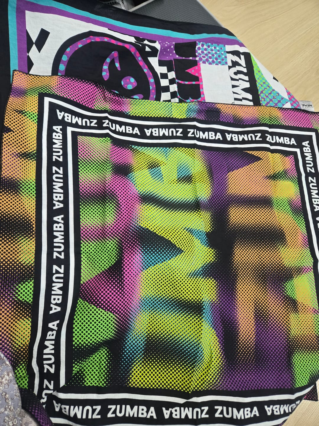 Customer photo review of Electric Feel Bandanas 2PK