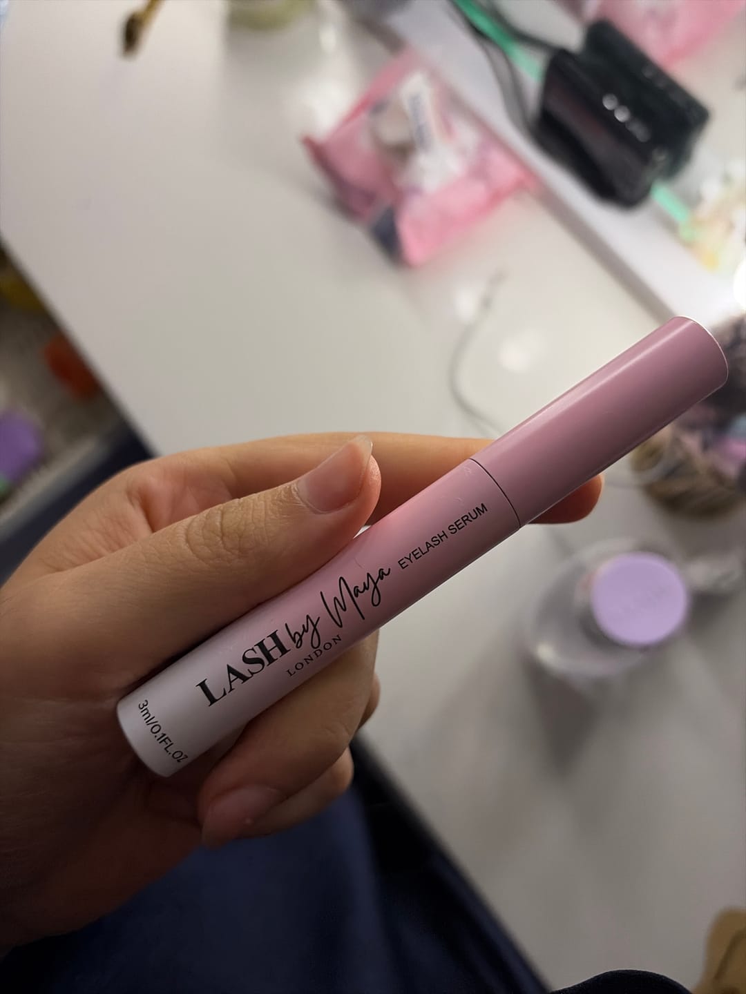 Customer photo review of LASH GROWTH SERUM