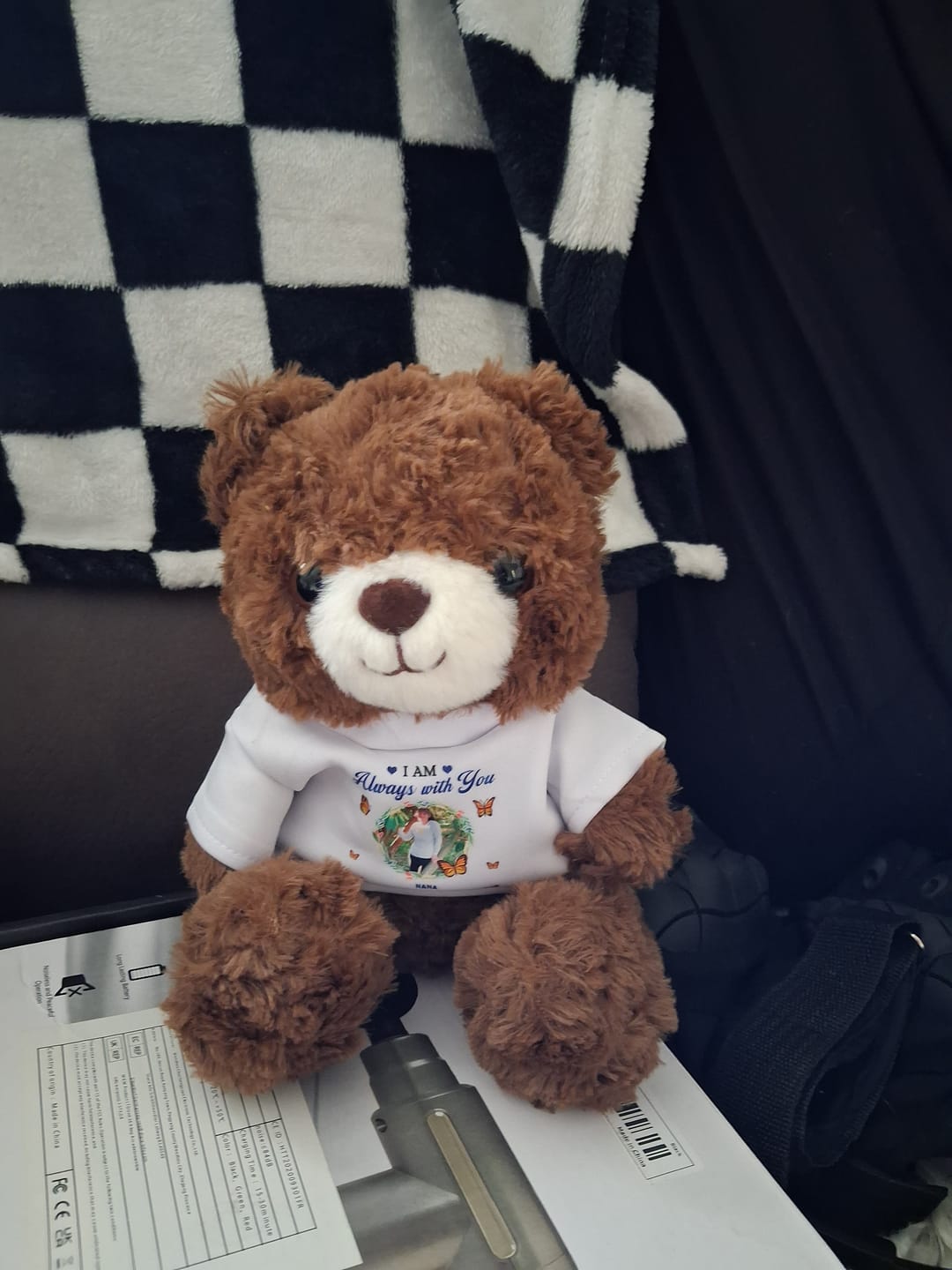 Customer photo review of I'm Always With You - Personalized Memorial Teddy Bear