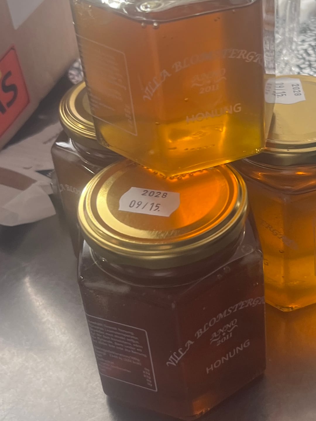 Customer photo review of Flytande honung 2 kg (4×500 g) – Svensk RAW honung
