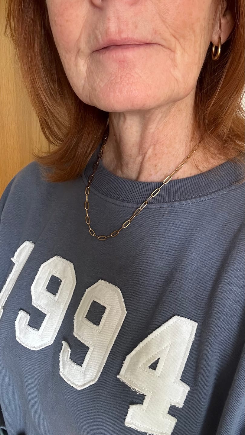 Customer photo review of Paperclip Necklace