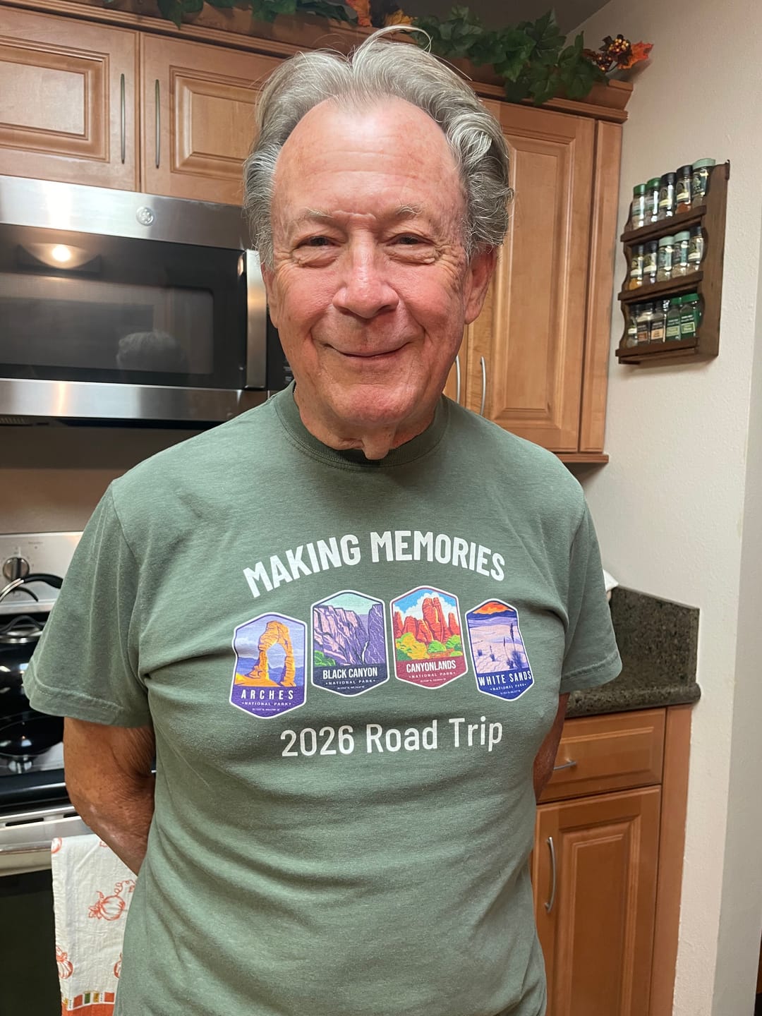 Customer photo review of Personalized National Park Shirt (Up to 10 Parks)
