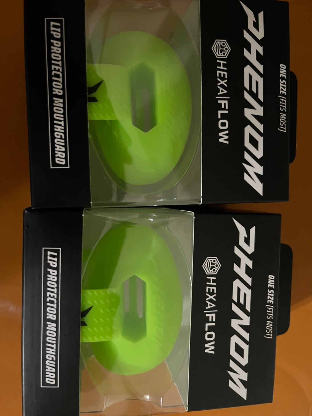 Customer photo review of Phenom Elite Hexa-Flow 4.0 Football Mouthguard – Team Color Edition (Adult & Youth)
