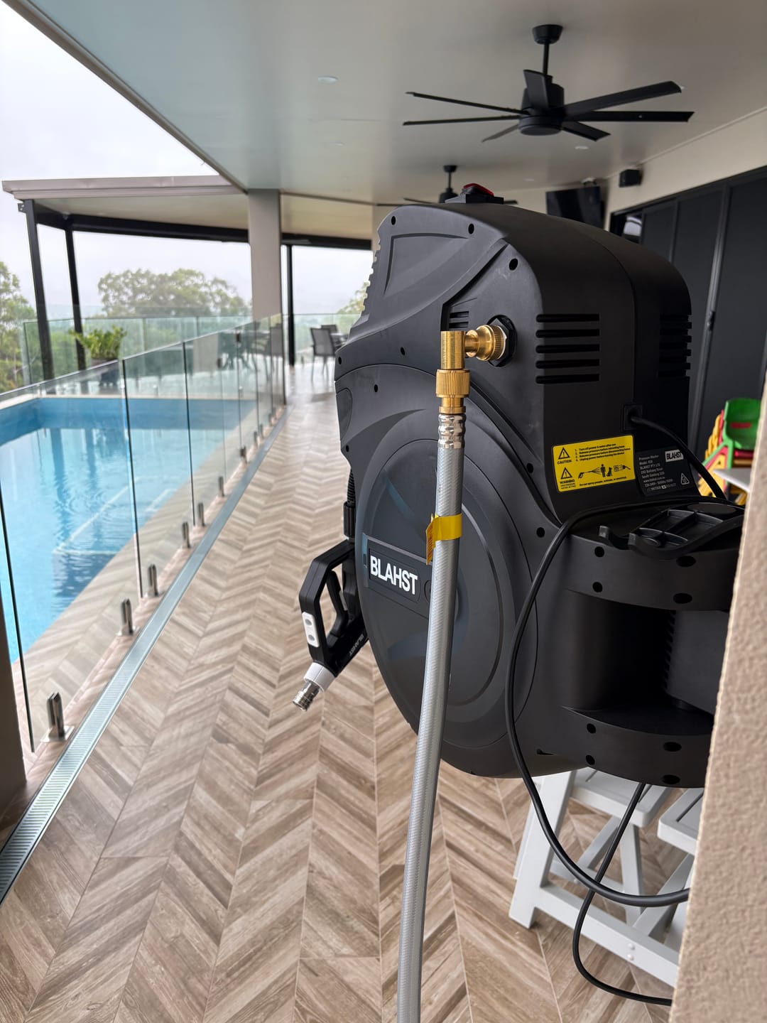 Customer photo review of R30 Wall-Mounted Pressure Washer