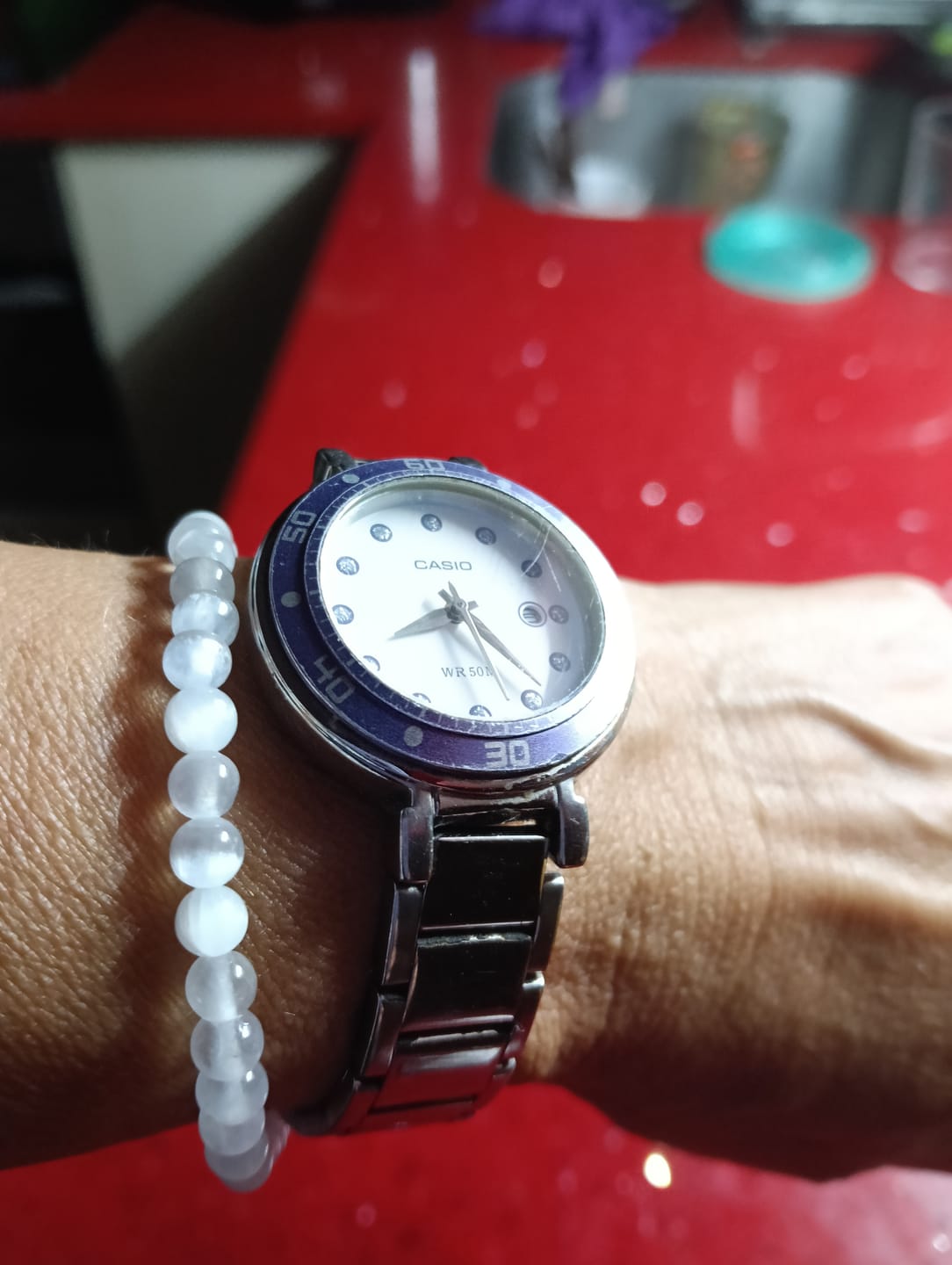 Customer photo review of Selenita "AA" | 4mm | Bienestar - Tranquilidad