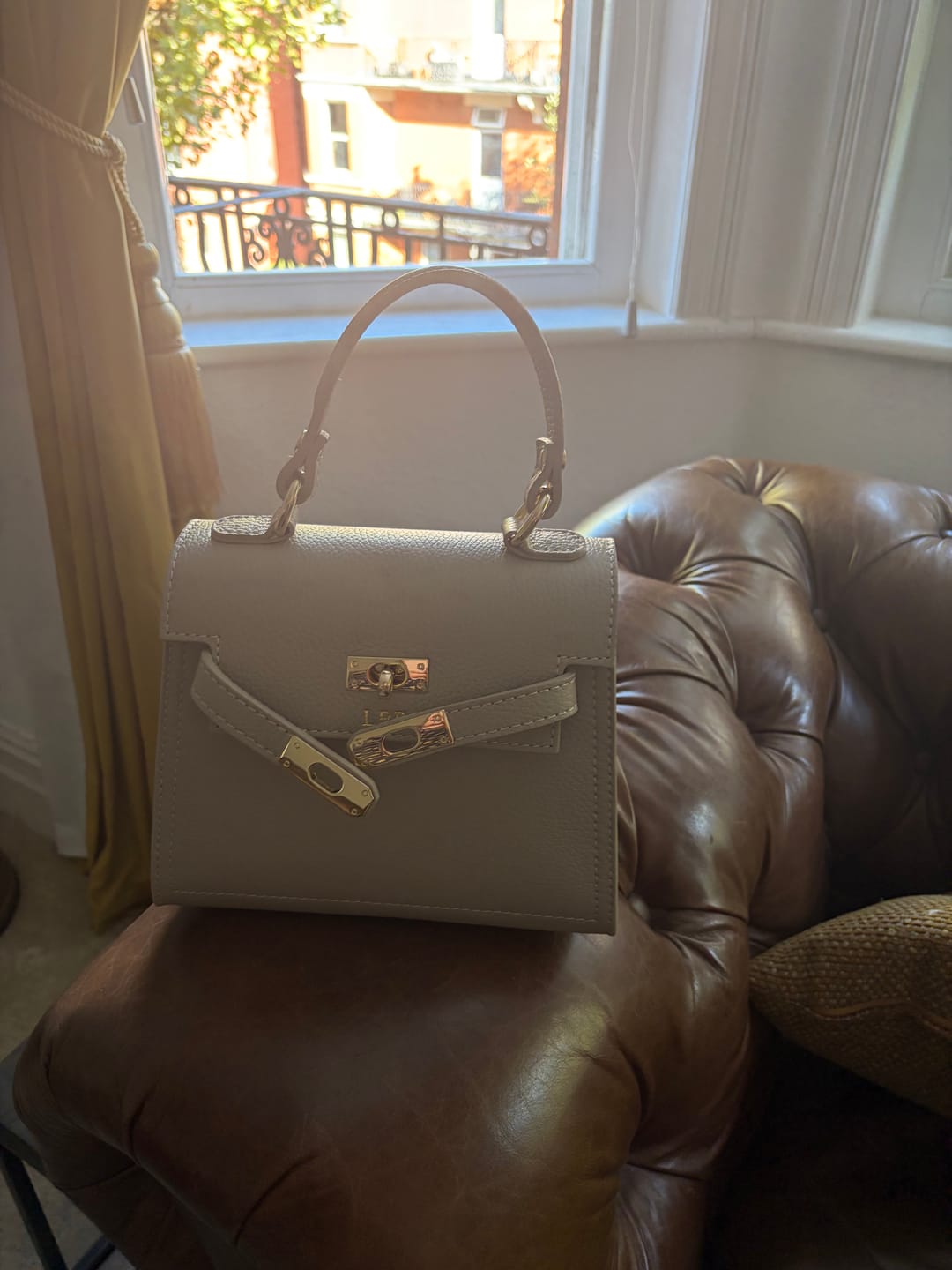 Customer photo review of Polly Top Handle Bag