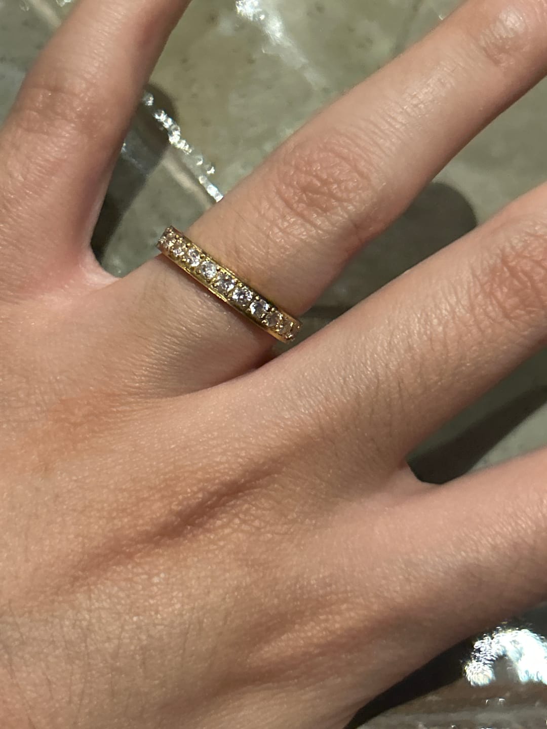 Customer photo review of Anillo Churumbela Zirconias 3 mm