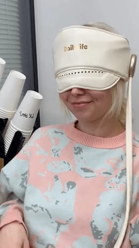 Customer photo review of Rovnor Head & Eye Compression Massager