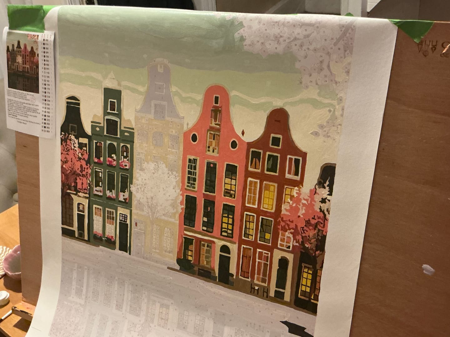 Customer photo review of Spring in Amsterdam | Paint by Number