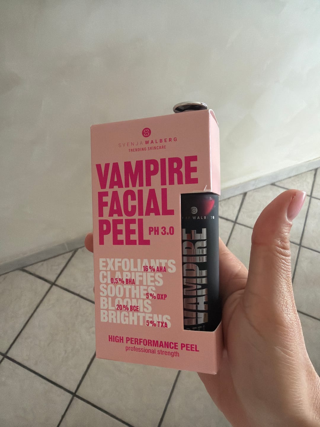 Customer photo review of VAMPIRE PEEL® - Fruchtsäurepeeling