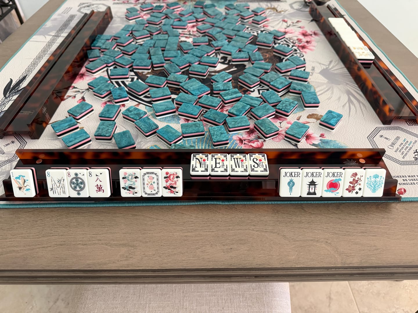 Customer photo review of Tortoiseshell Mahjong Racks