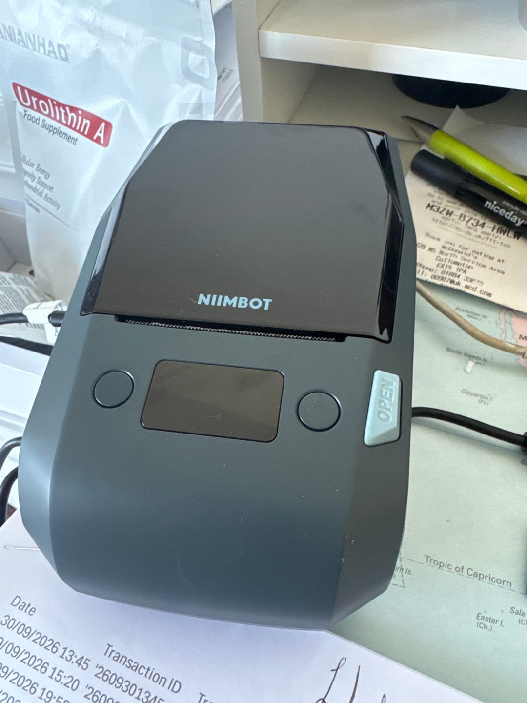Customer photo review of NIIMBOT M2 2-Inch Label Maker for Vial Bottle Labels, Lab Storage & Sample Organization