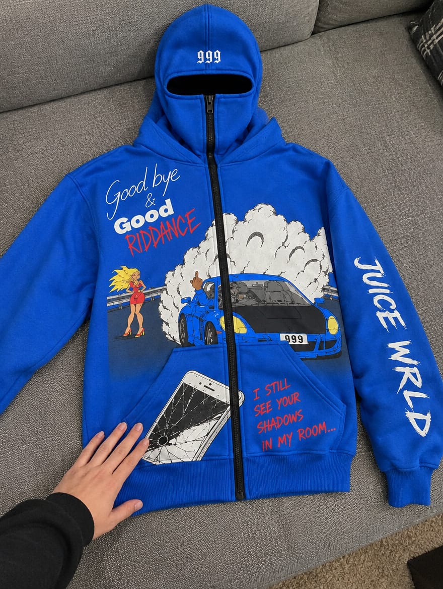 Customer photo review of Legends Zip-Up Mask Hoodie