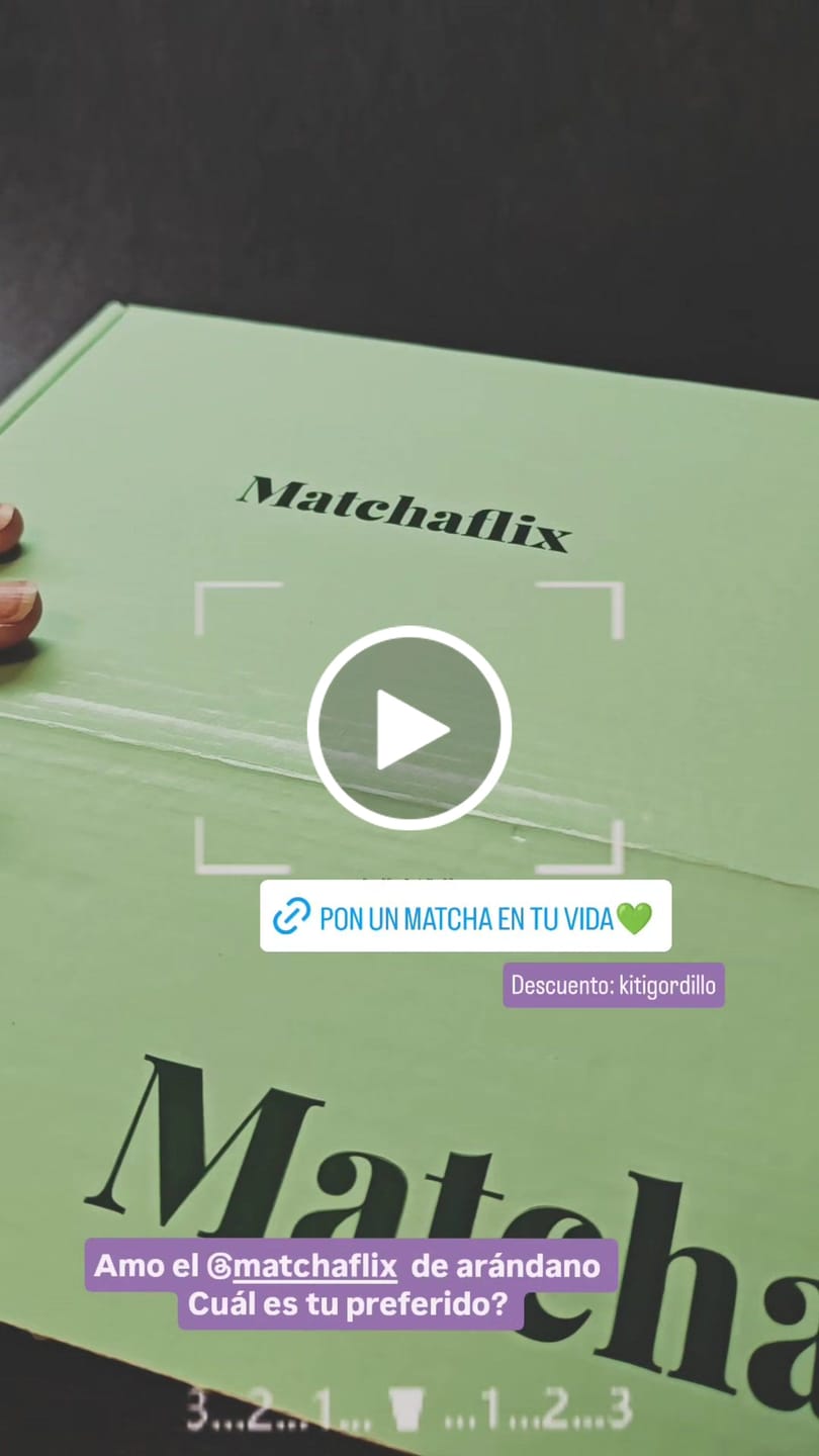 Customer video review of Té Matcha Premium Arándanos