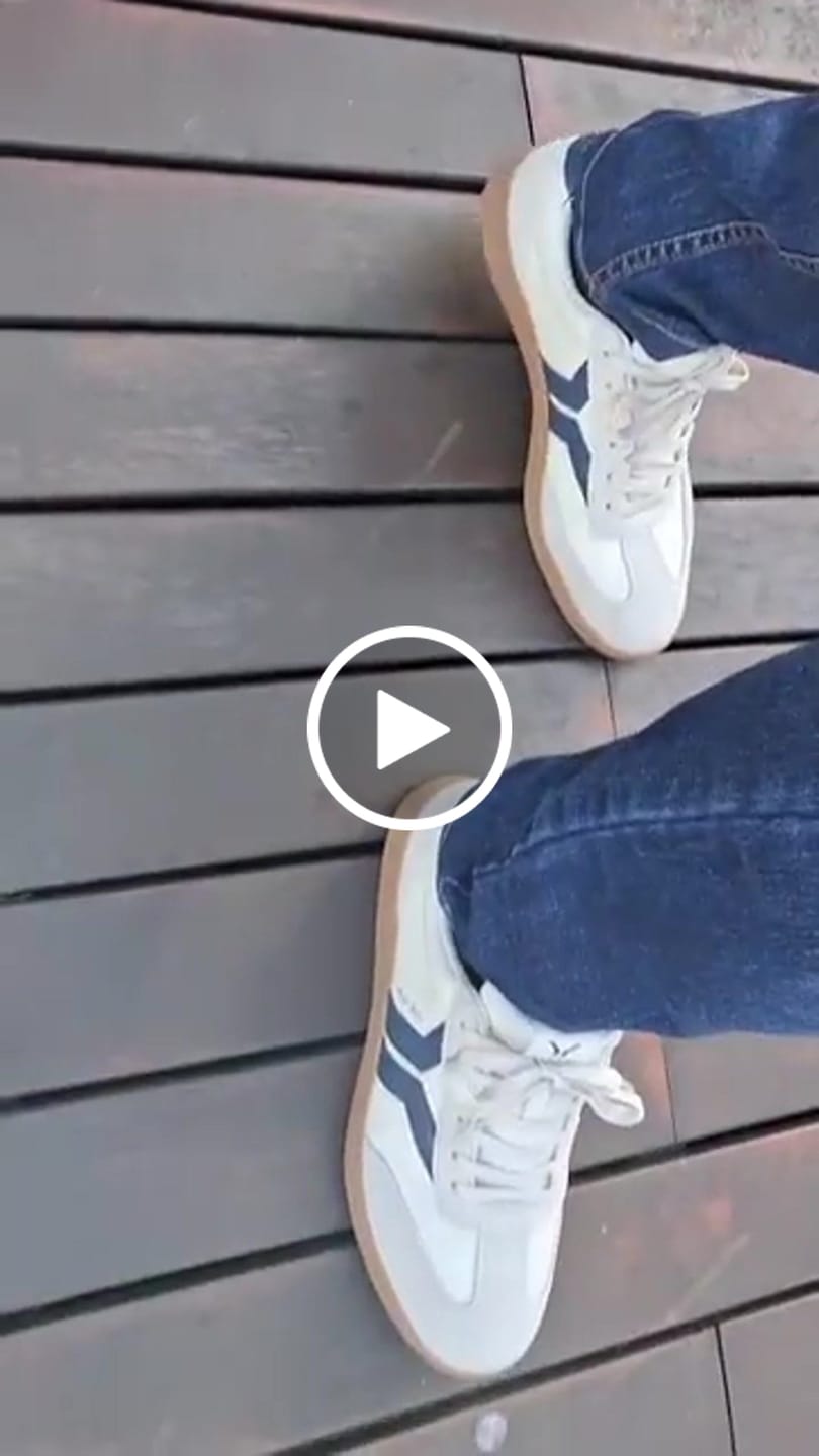 Customer video review of COB Fearless Sneaker White & Navy