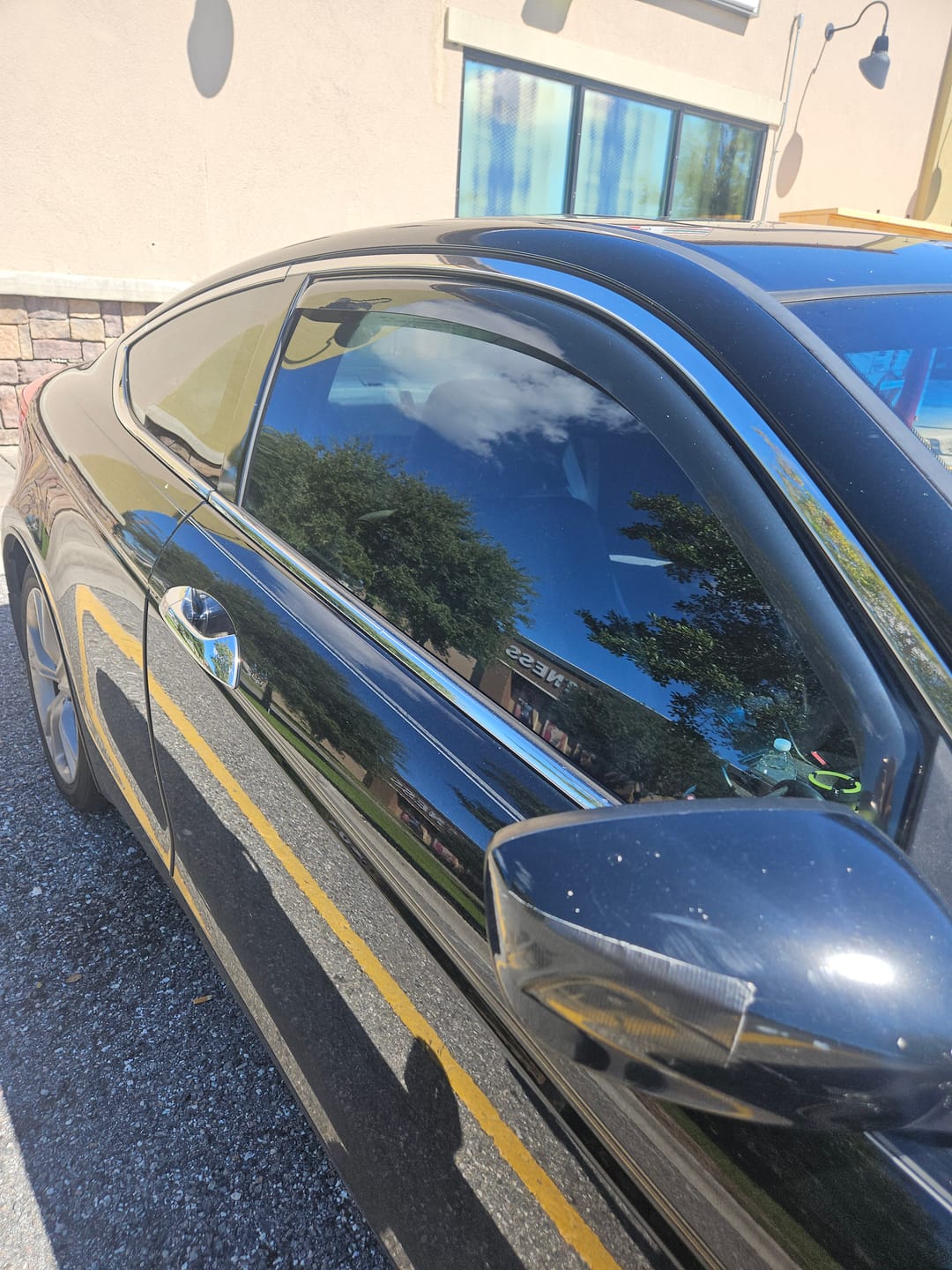 Customer photo review of 2008-12 Honda Accord Coupe Window Visors Wind Deflectors Rain Guards