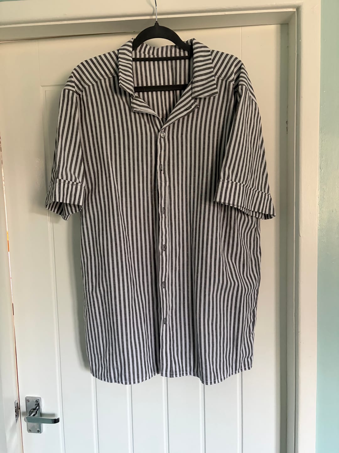 Customer photo review of Yarn Dyed Striped Linen Blend Fabric