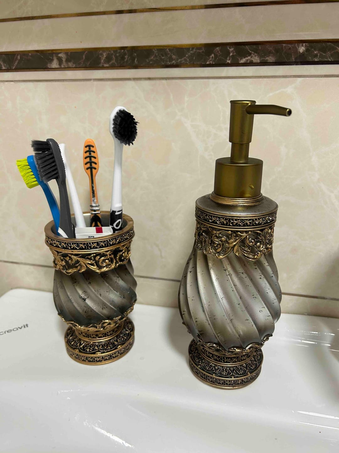 Customer photo review of Queen 4 Parça Banyo Seti