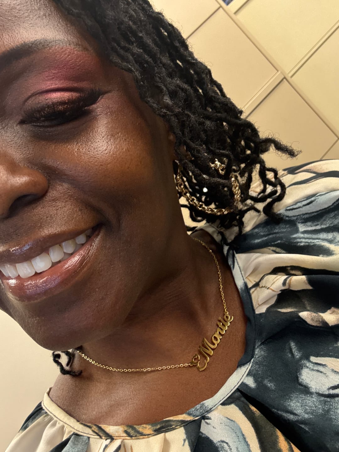 Customer photo review of Custom Name Necklace