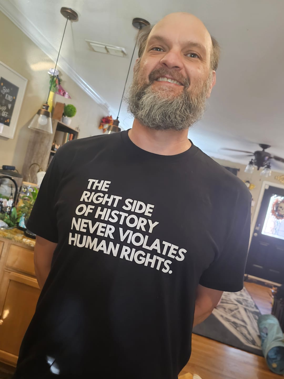 Customer photo review of Right Side of History Unisex T-shirt