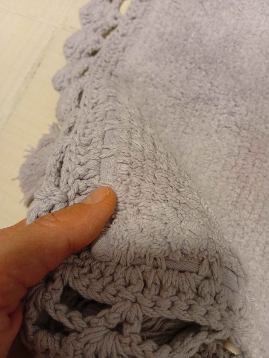 Customer photo review of Lorna 2’li Takım Banyo Paspası %100 Pamuk 40x60 + 60x90 Gri