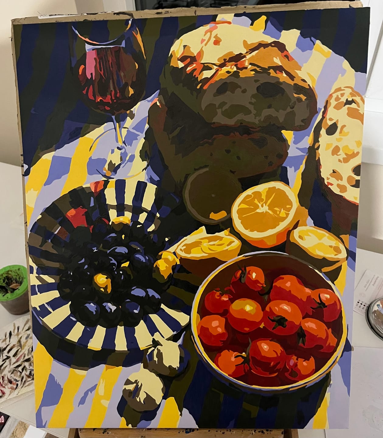 Customer photo review of Mediterranean Presents | Paint by Number