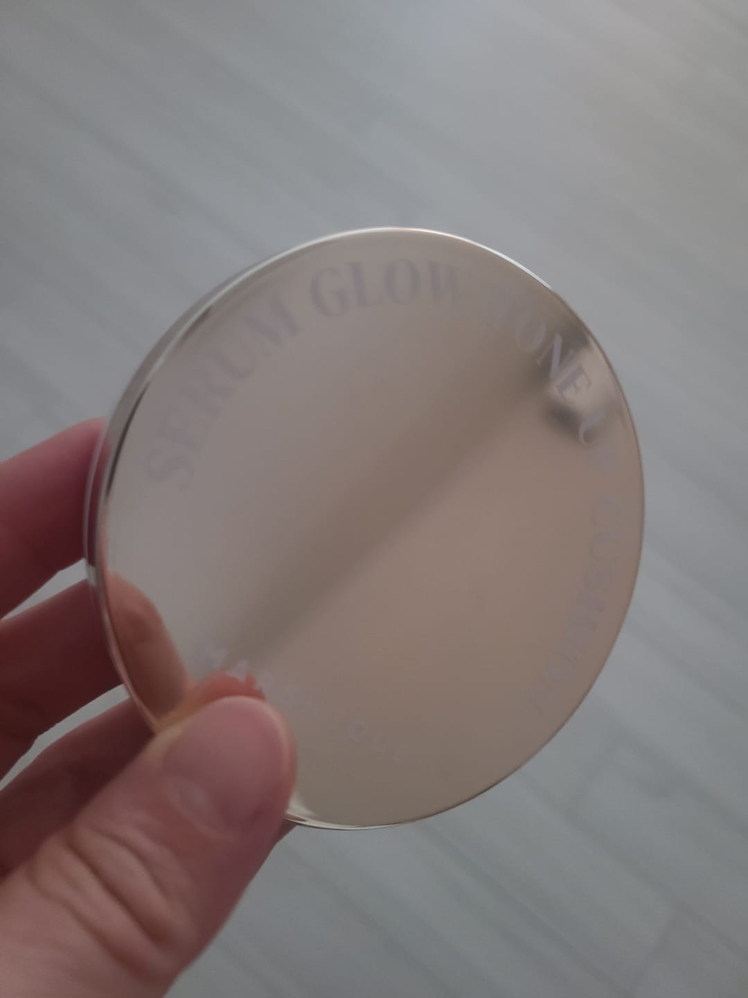 Customer photo review of MARSHIQUE Serum Glow Tone-up Sun Cushion SPF50+/PA++++ 12g