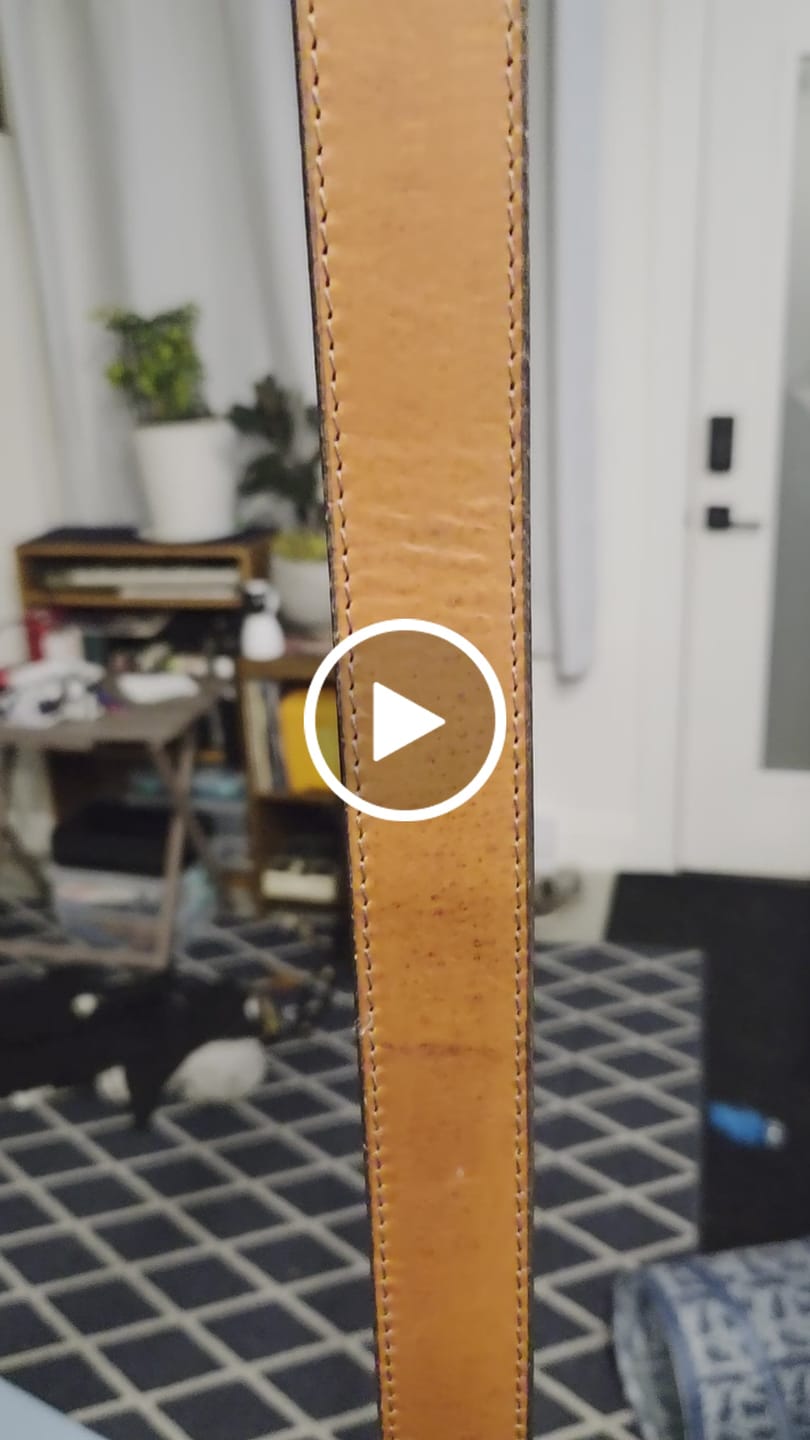 Customer video review of The Voyager Belt - Stitched Full-Grain Distressed Leather Belt