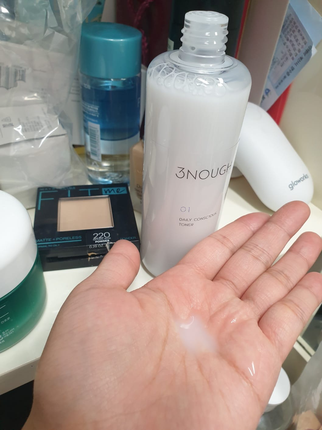 Customer photo review of 3NOUGH Daily Conscious Toner 155ml