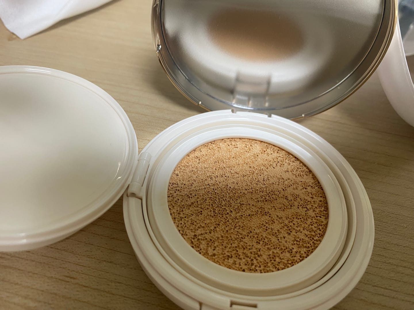 Customer photo review of MARSHIQUE Serum Glow Tone-up Sun Cushion SPF50+/PA++++ 12g