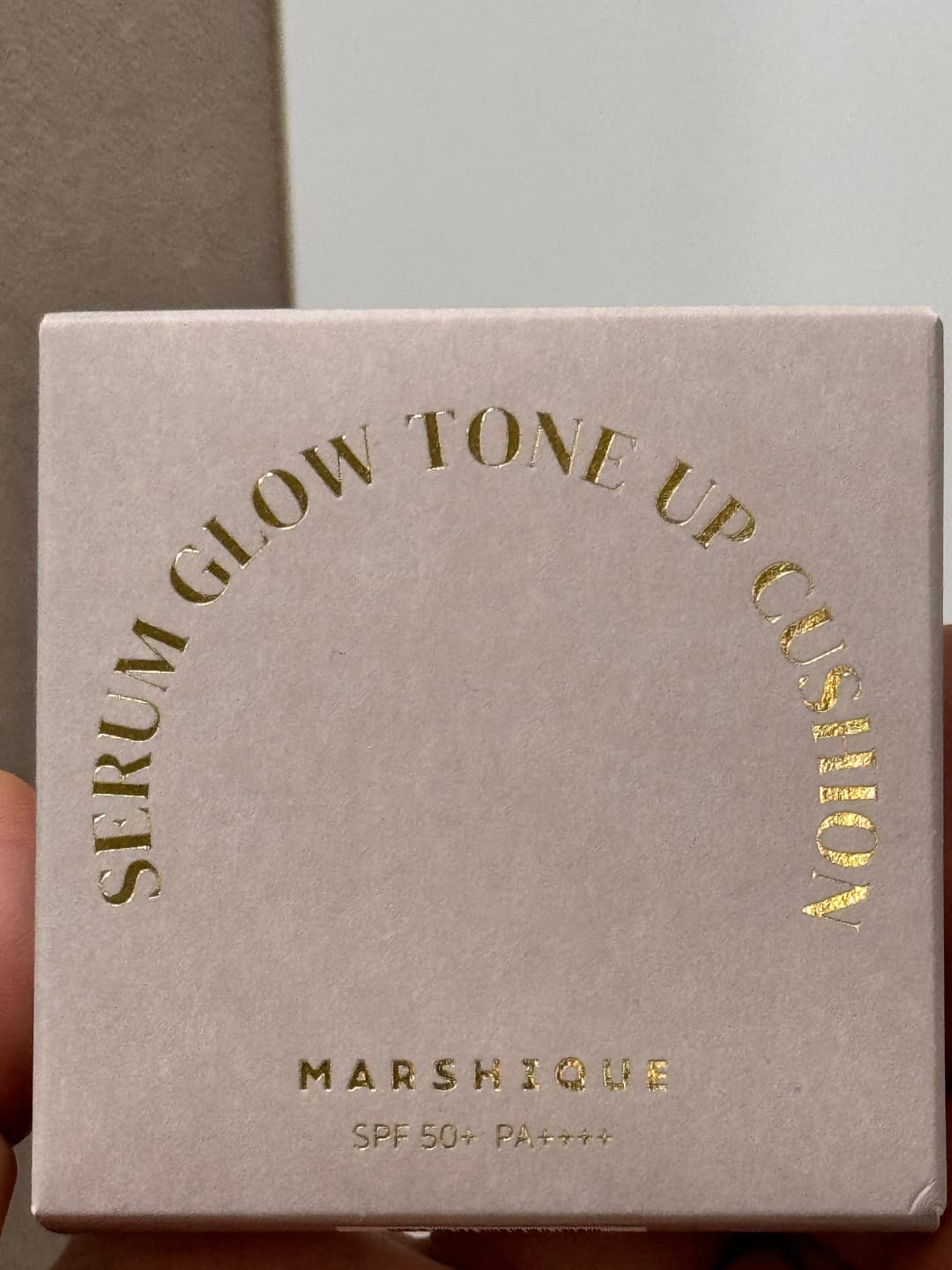 Customer photo review of MARSHIQUE Serum Glow Tone-up Sun Cushion SPF50+/PA++++ 12g