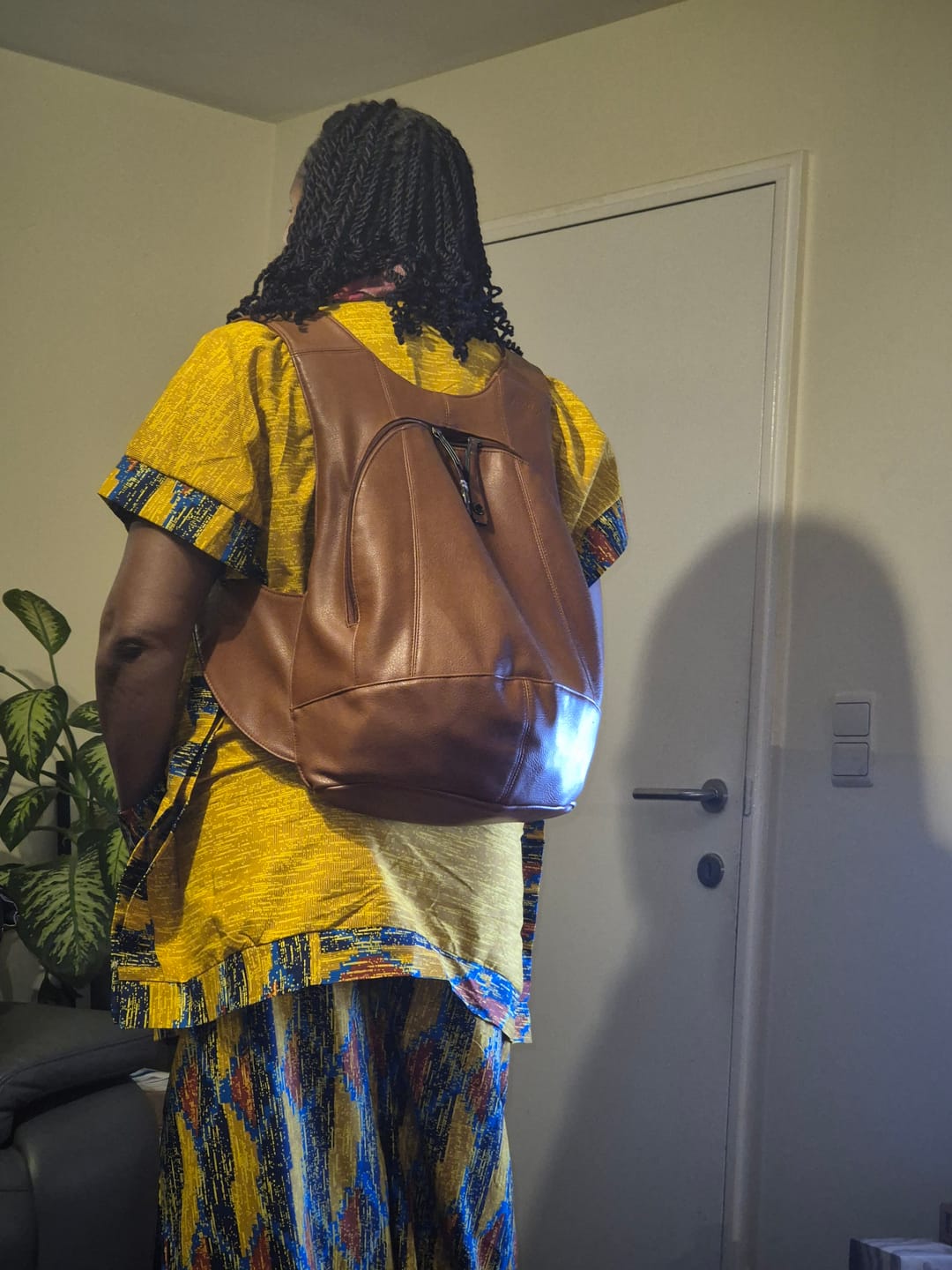 Customer photo review of Le sac à dos Vegan Original - Ergonomique et Antivol.