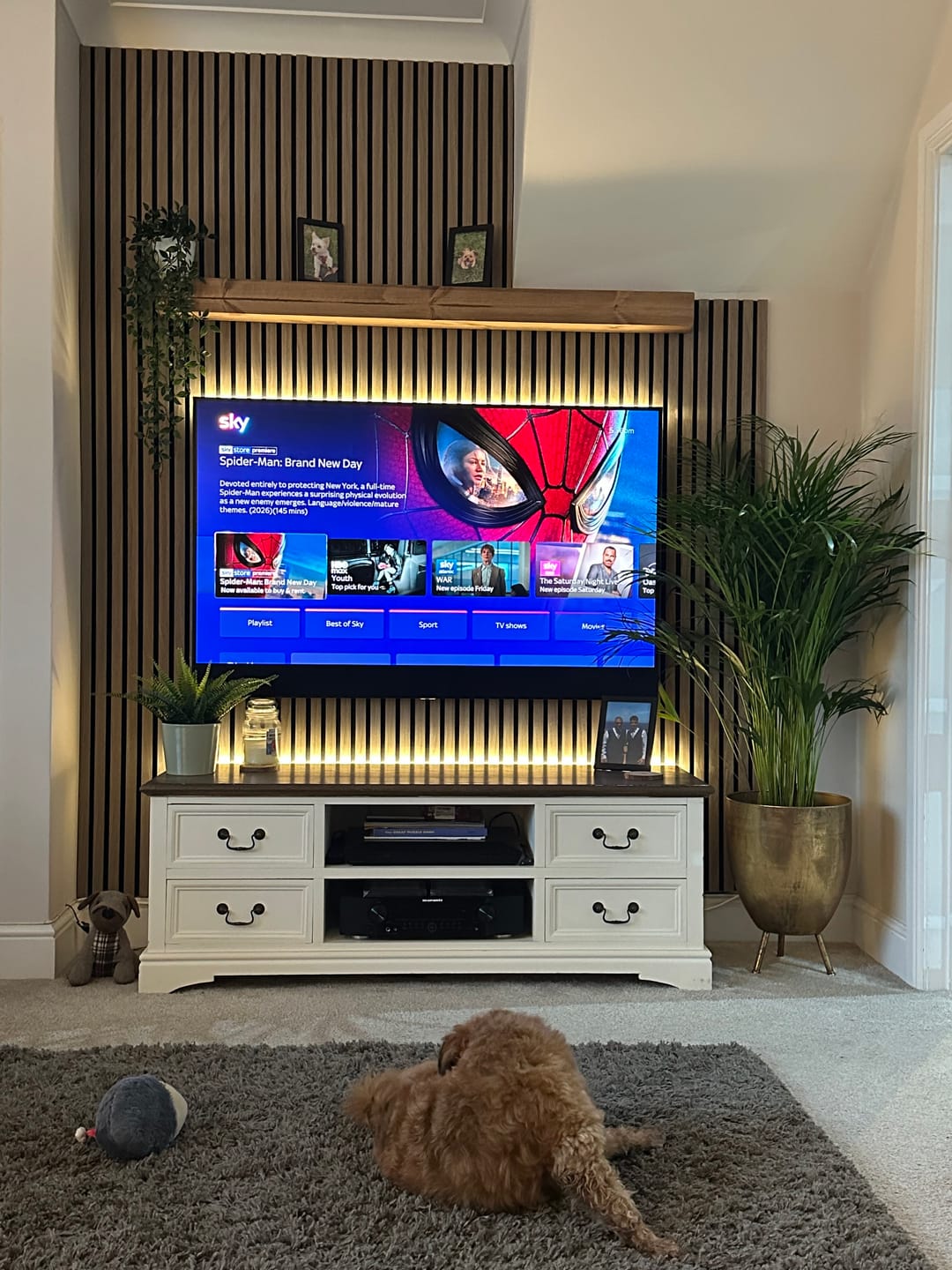 Customer photo review of LED Strip Lighting Kit For Slat Wall Panels – 2-Pack