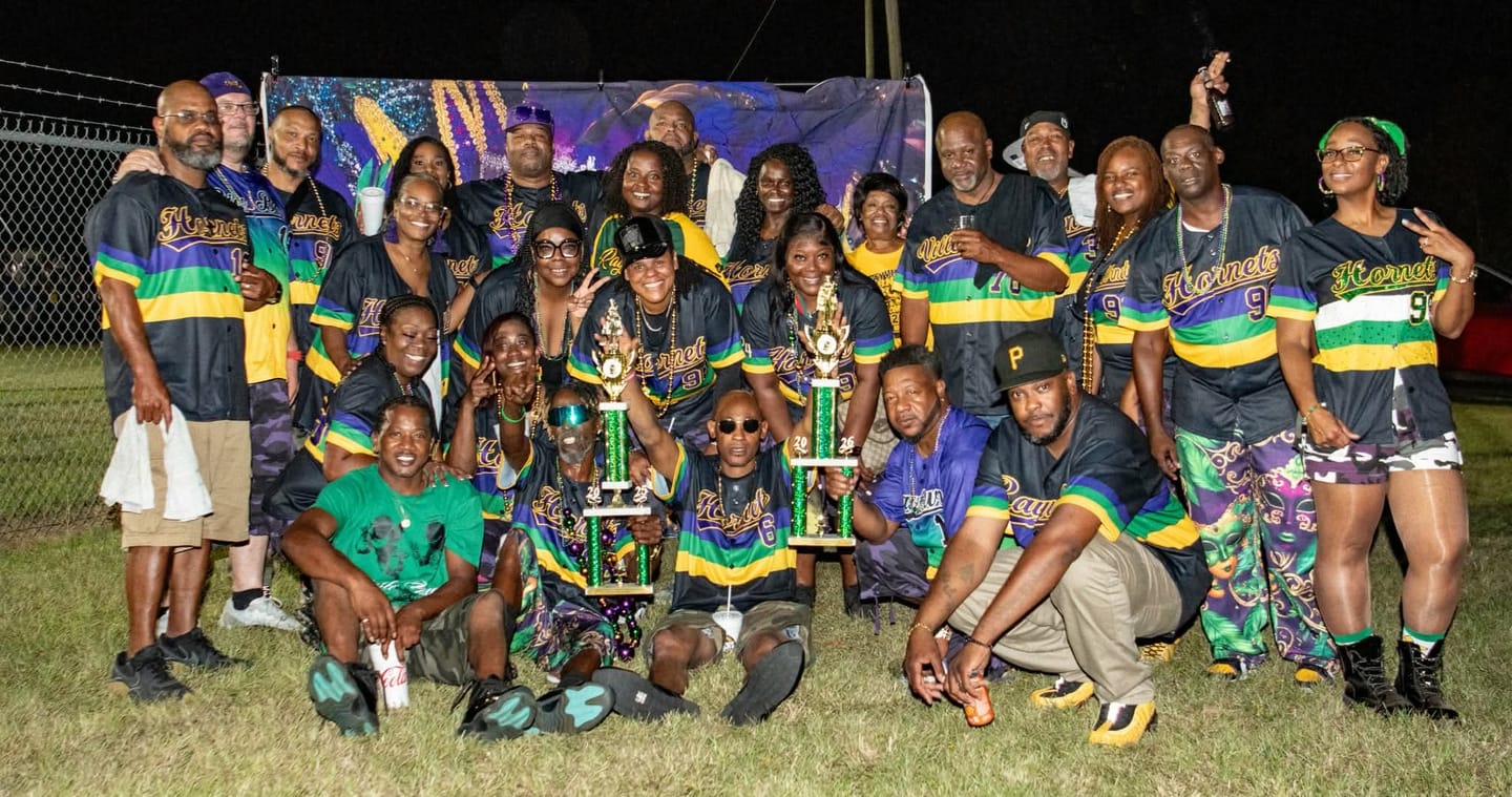 Customer photo review of Custom Black Purple Kelly Green Gold Personalization Mardi Gras Authentic Baseball Jersey