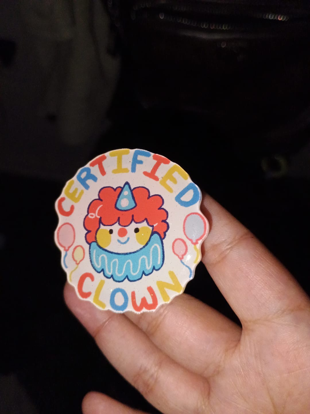 Customer photo review of Certified Clown Phone Grip