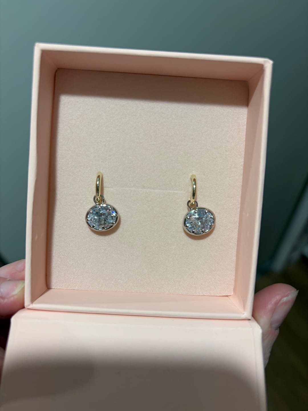 Customer photo review of RHODE EARRINGS EARRINGS - TWO TONE (Pre-Order, November 9)