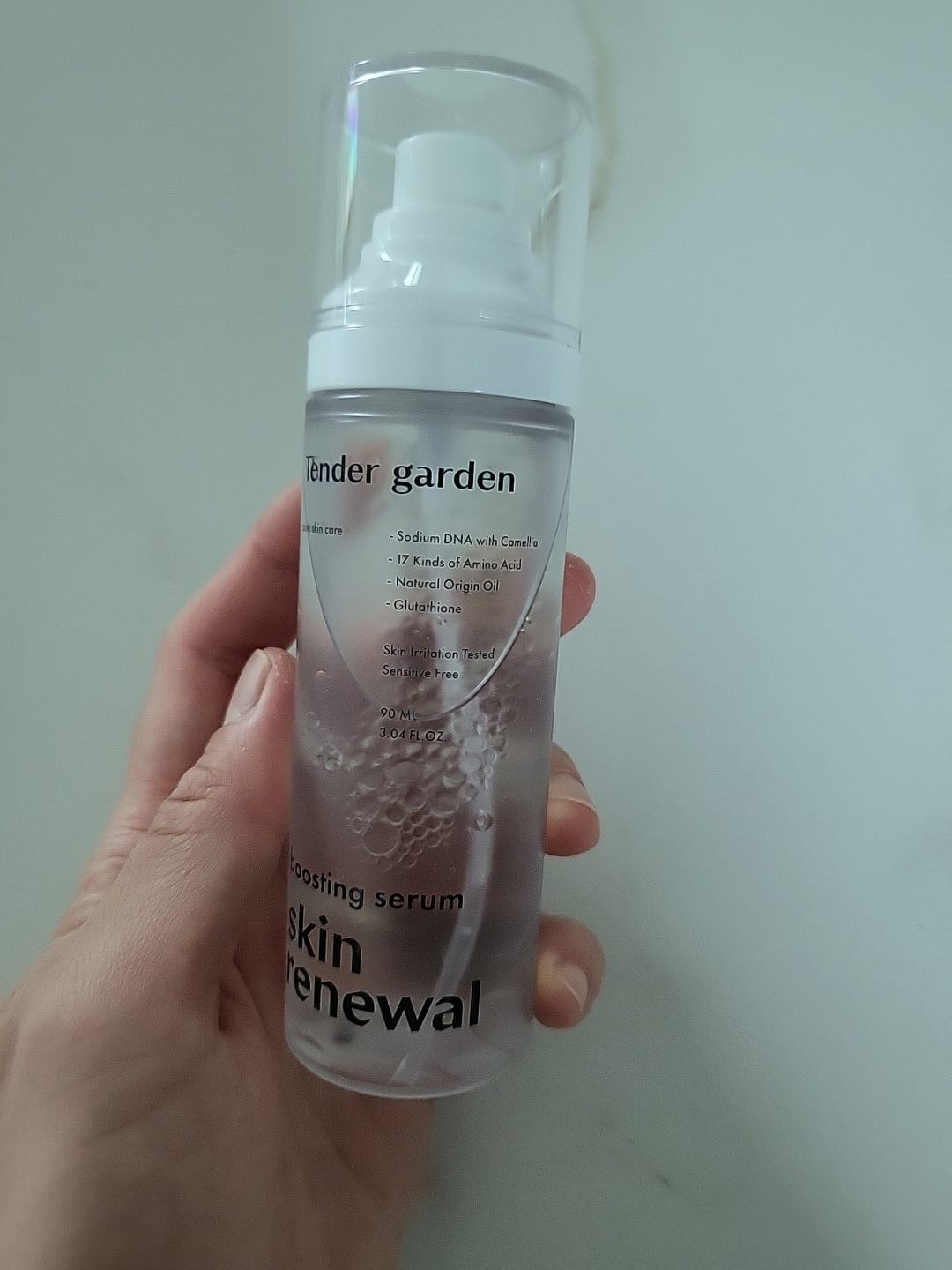Customer photo review of Tender Garden Skin Renewal PDRN Dual Boosting Set 90ml