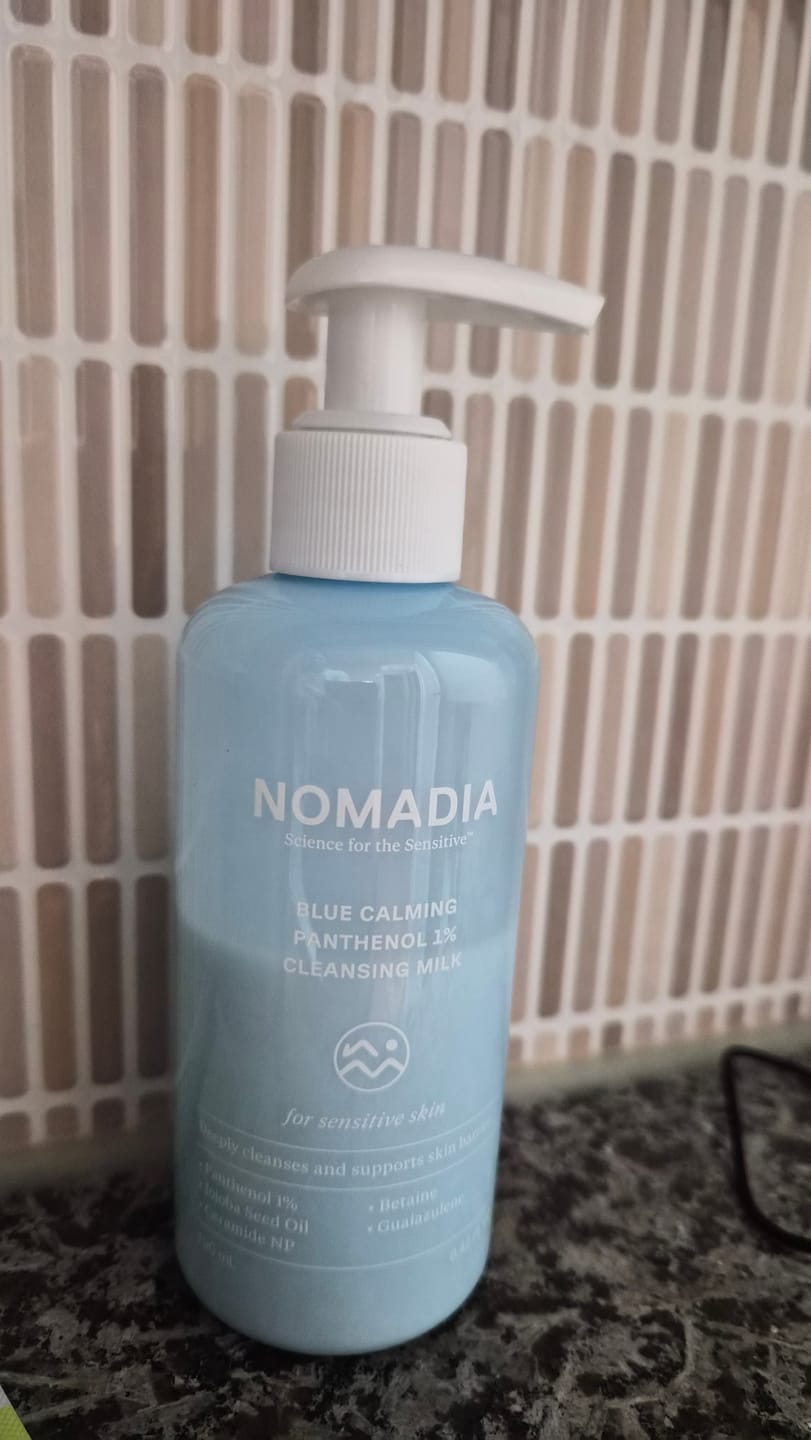 Customer photo review of Nomadia Blue Calming Panthenol 1% Cleansing Milk 190ml