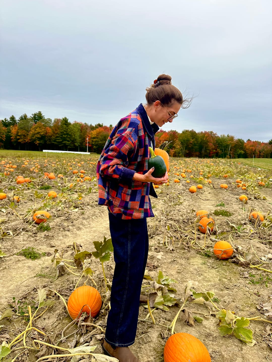Customer photo review of Fireside Washed Hacci Plaid Shacket