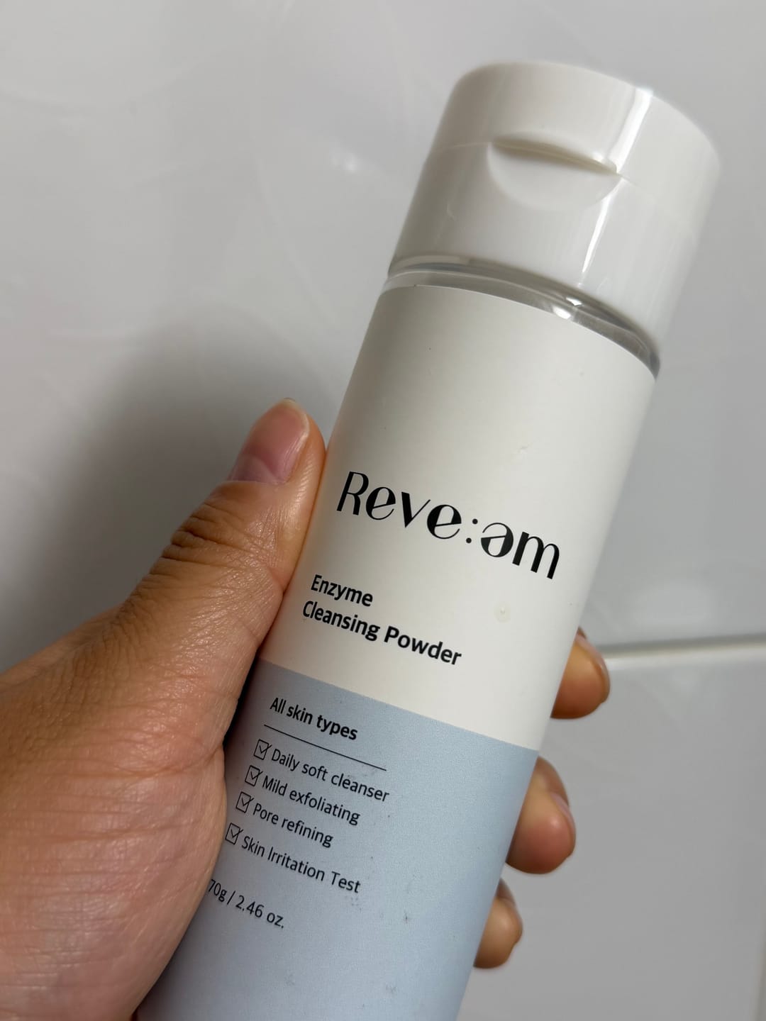 Customer photo review of Reve:am Enzyme Cleansing Powder 70g