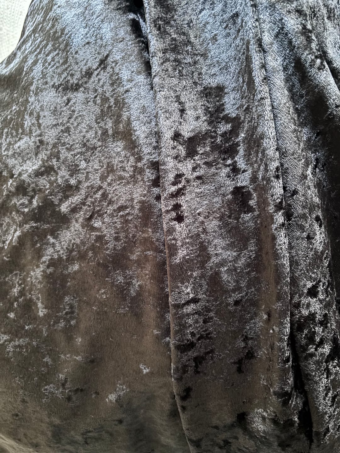 Customer photo review of Special Offer Black Crushed Velvet Fabric