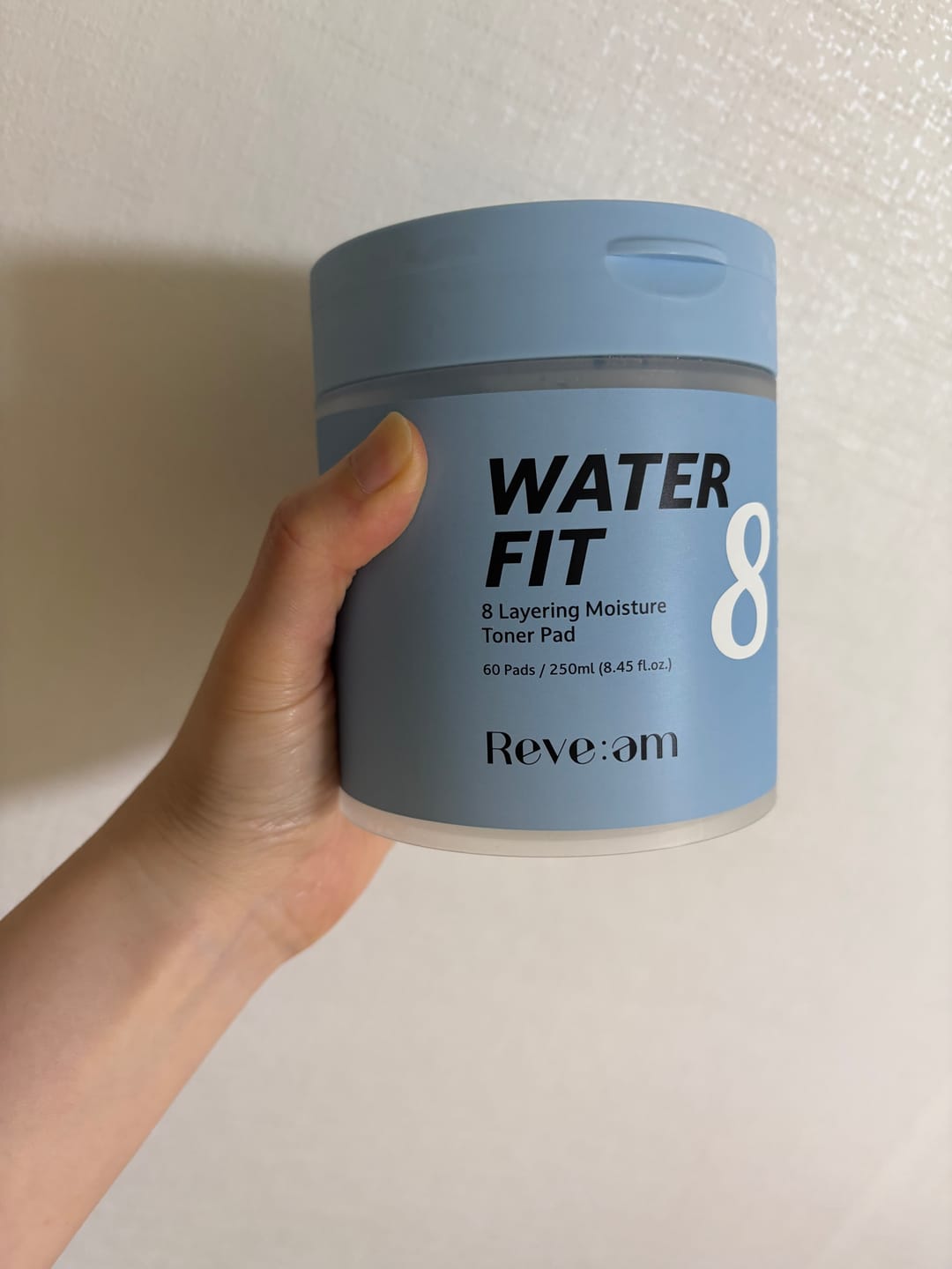 Customer photo review of Reve:am Water-Fit 8-Layer Moisture Pad 60ea