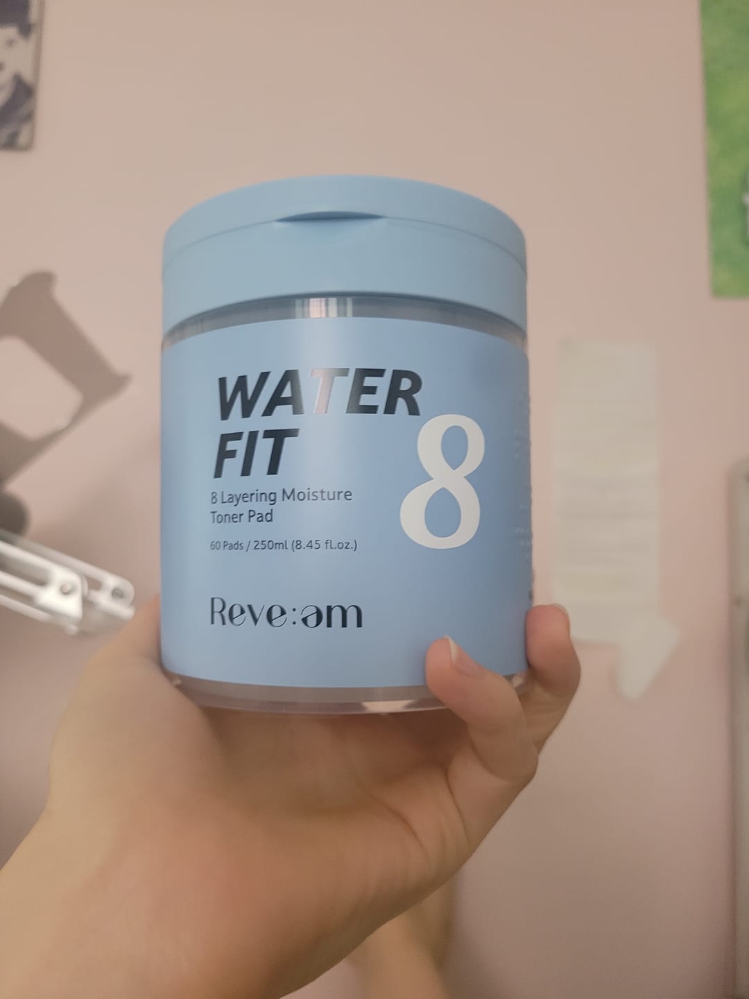 Customer photo review of Reve:am Water-Fit 8-Layer Moisture Pad 60ea