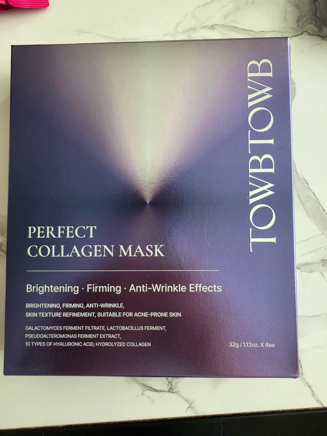 Customer photo review of TOWBTOWB Perfect Collagen Mask 32g
