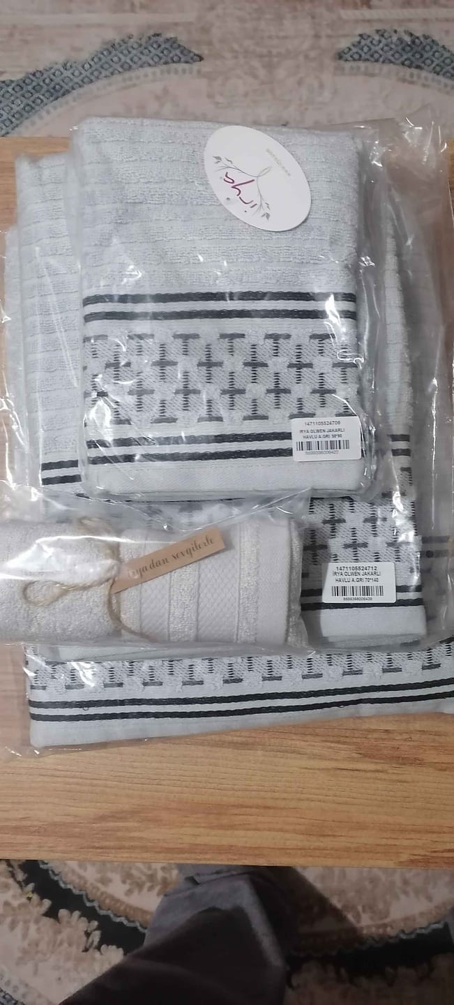 Customer photo review of Olwen Banyo Havlusu 90x150 cm Gri