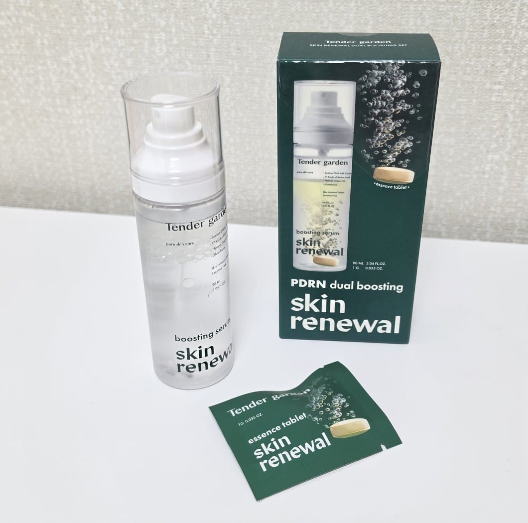 Customer photo review of Tender Garden Skin Renewal PDRN Dual Boosting Set 90ml