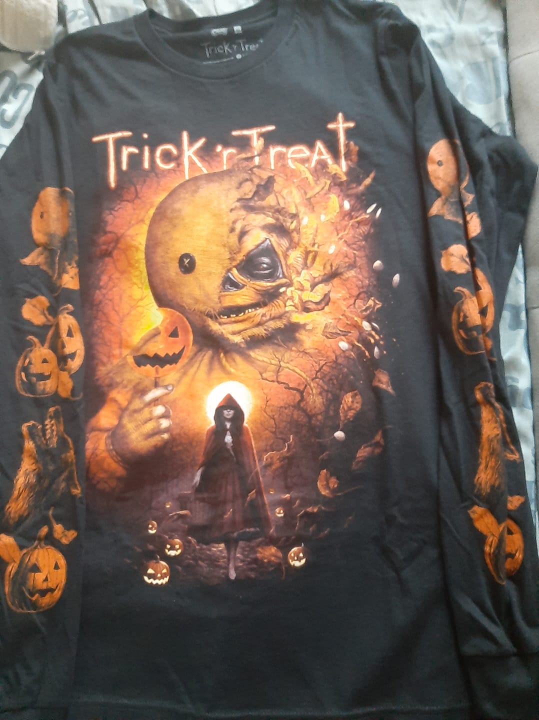 Customer photo review of TRICK 'R TREAT: ONE GRIM NIGHT - LONG SLEEVE SHIRT