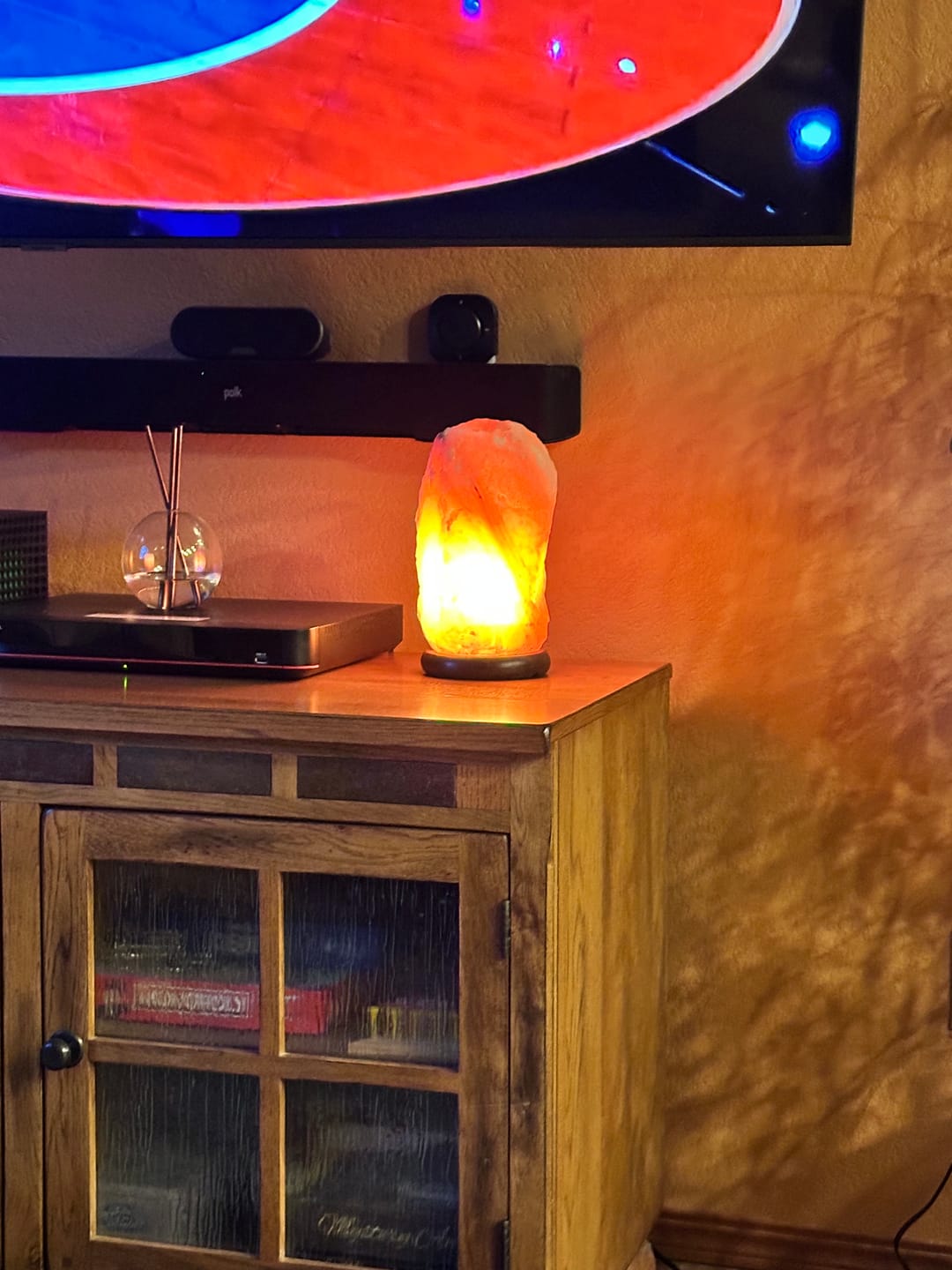 Customer photo review of Natural Pink Himalayan Salt Lamp 12-15 Lbs