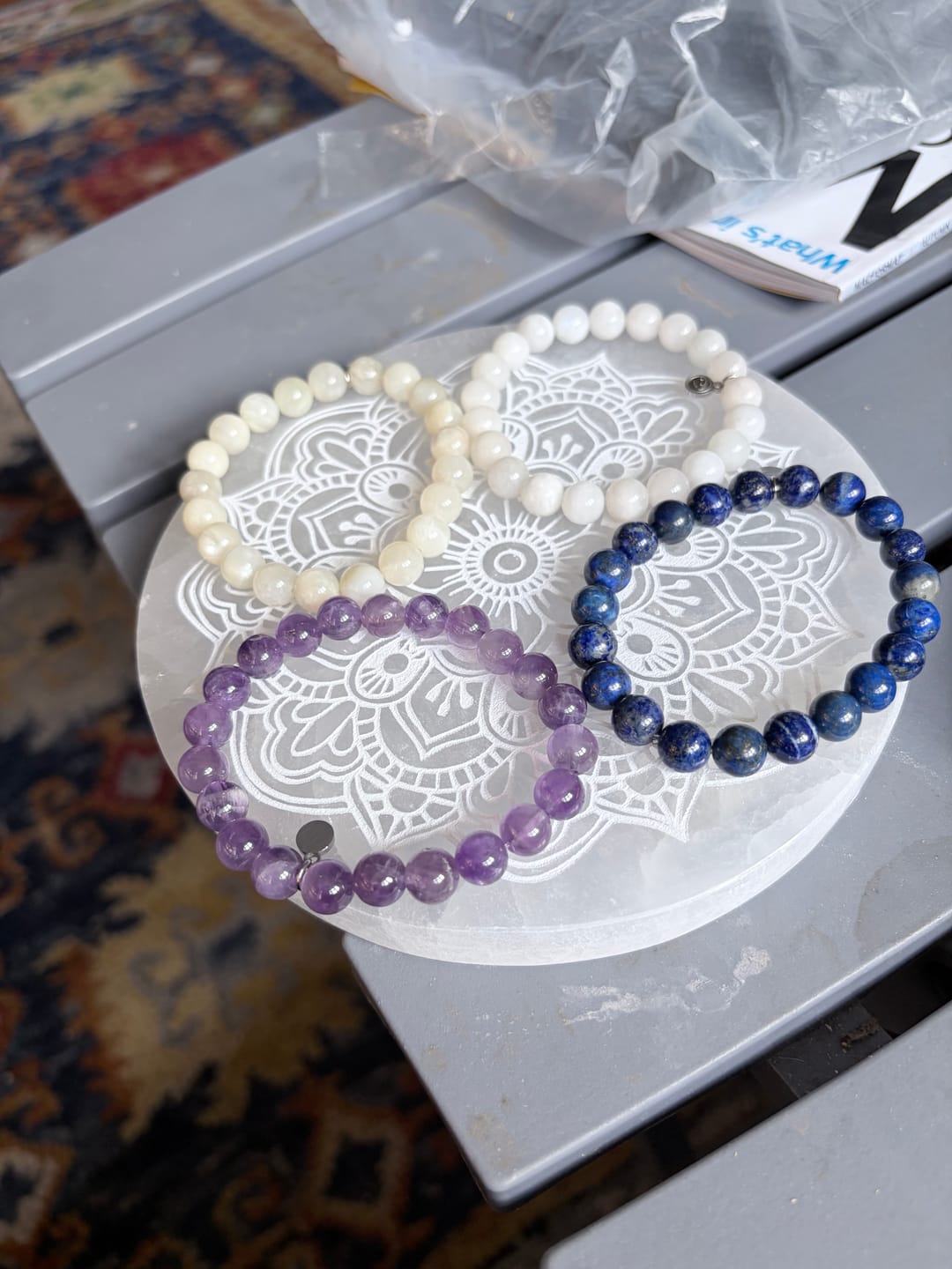 Customer photo review of Amethyst Bracelet